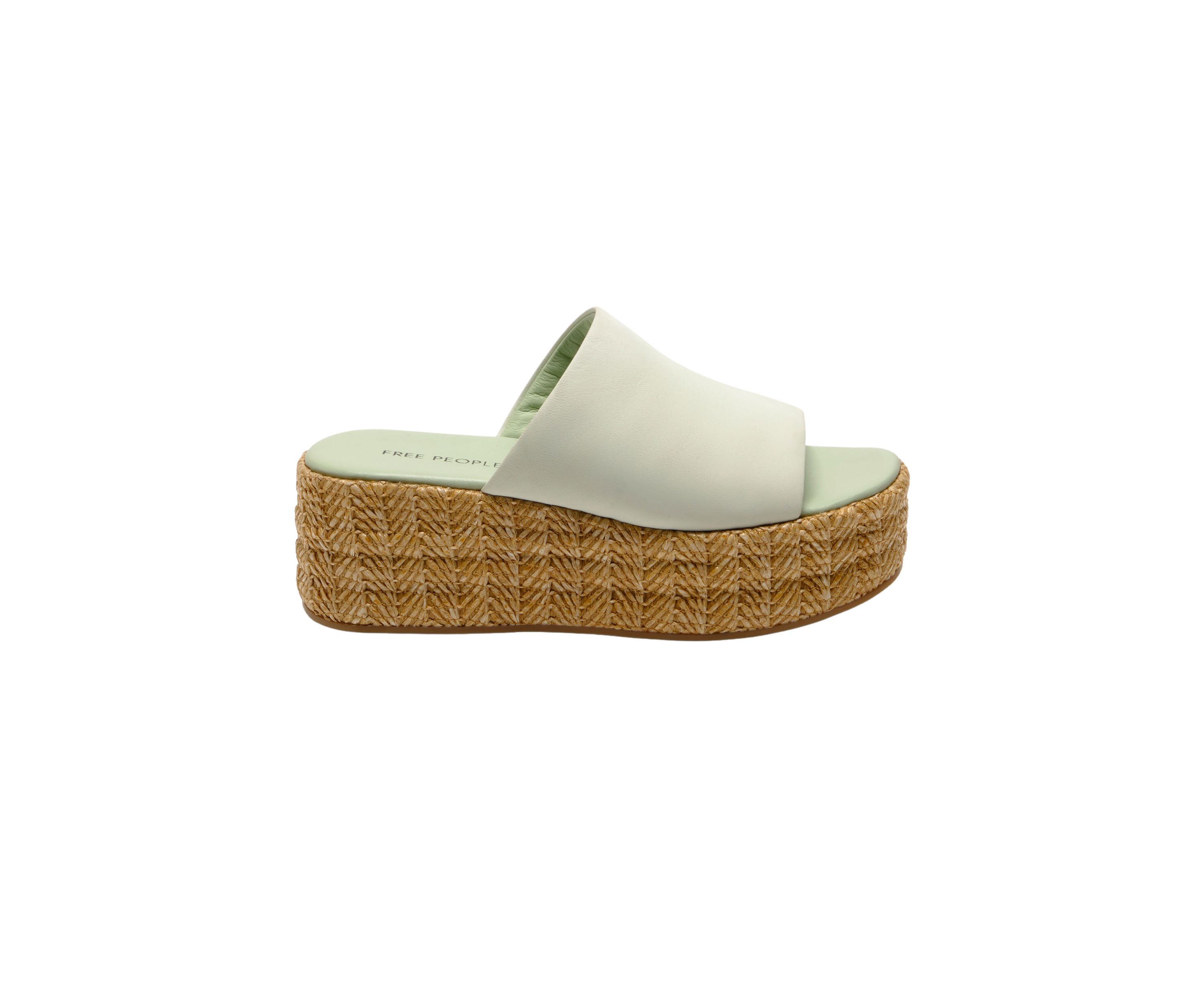 Harbor Raffia Platform Slide Sandals