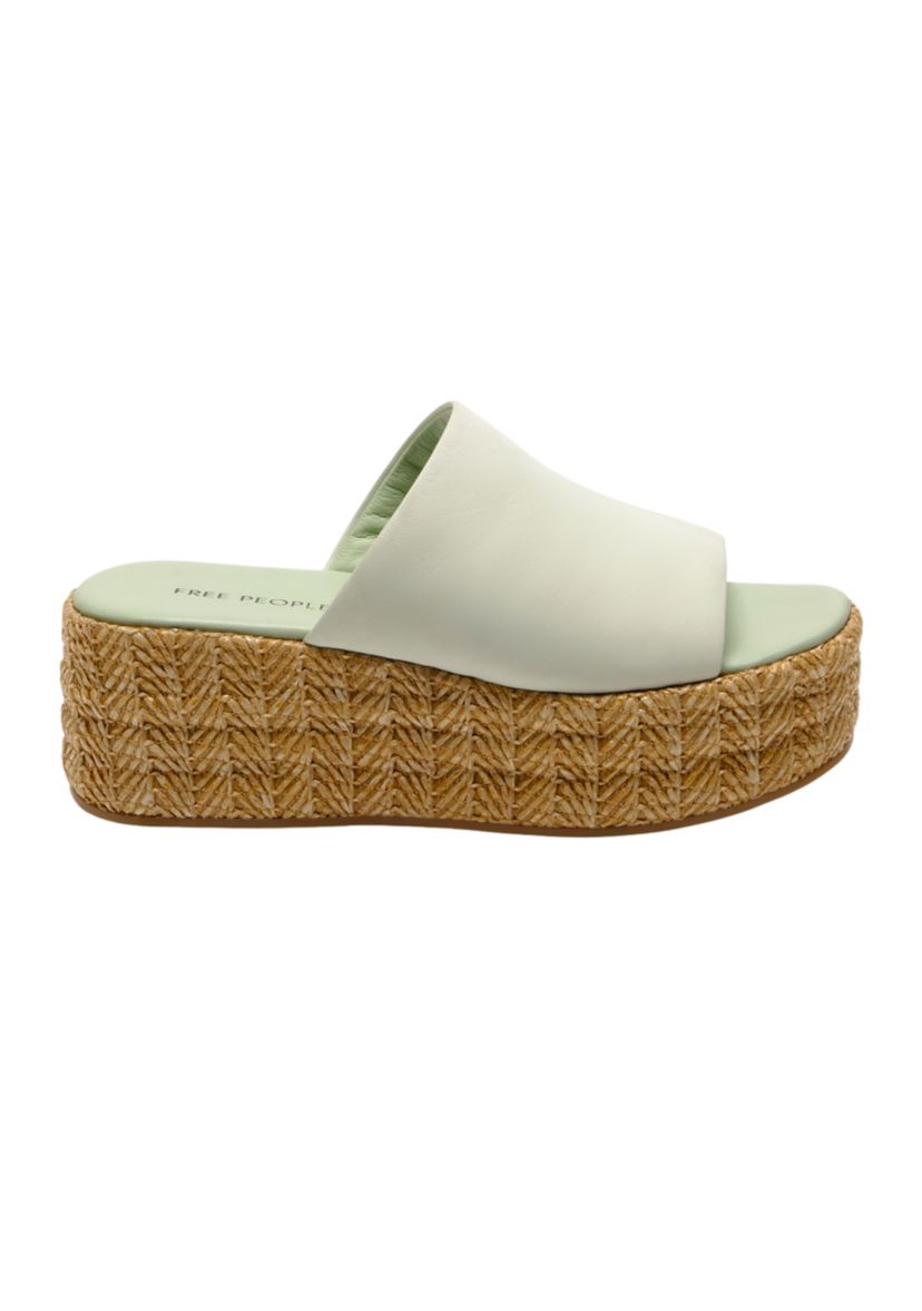 Harbor Raffia Platform Slide Sandals