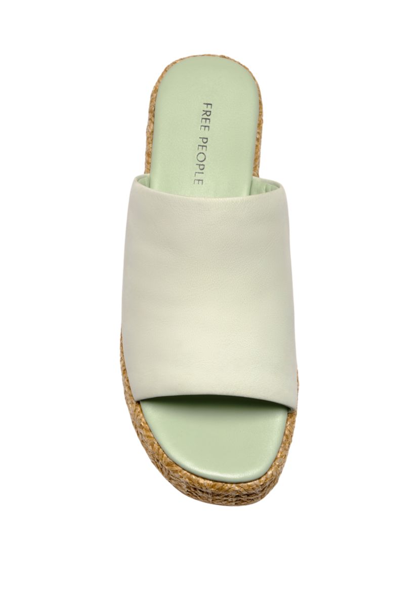 Harbor Raffia Platform Slide Sandals