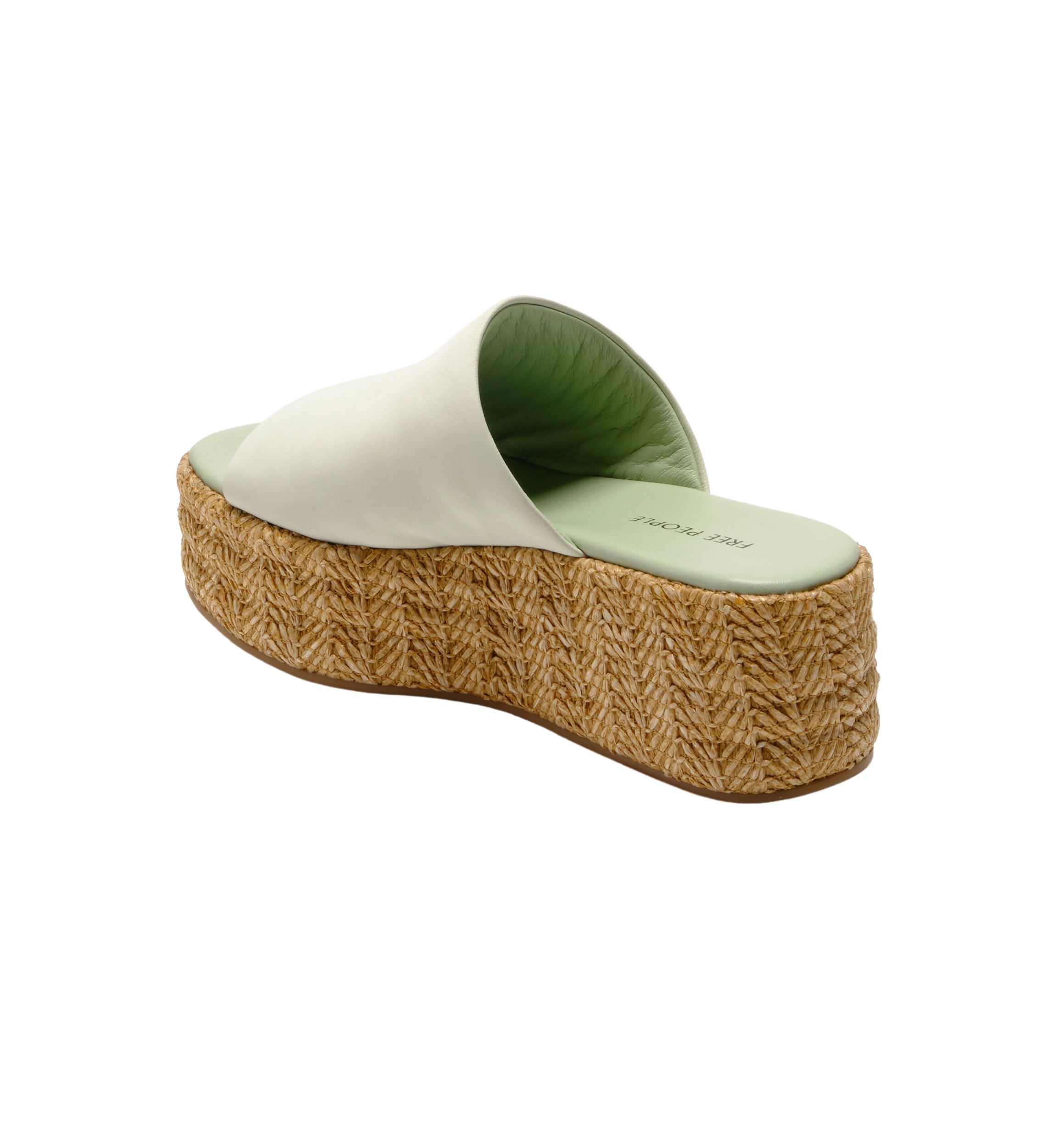 Harbor Raffia Platform Slide Sandals