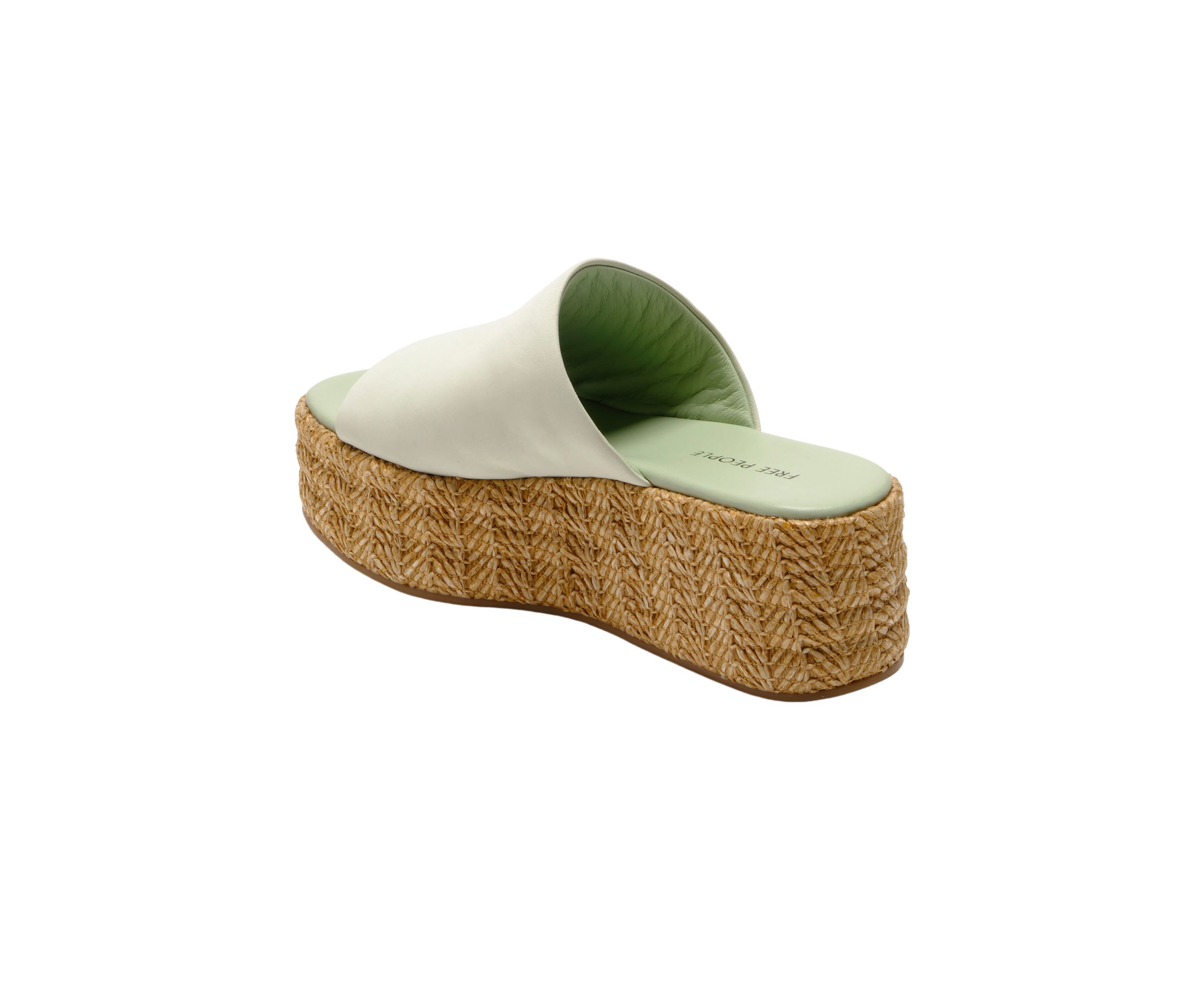 Harbor Raffia Platform Slide Sandals