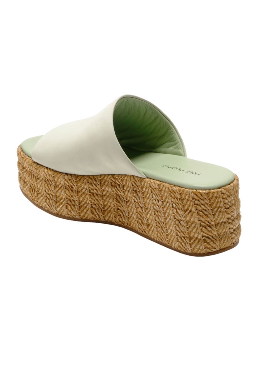 Harbor Raffia Platform Slide Sandals
