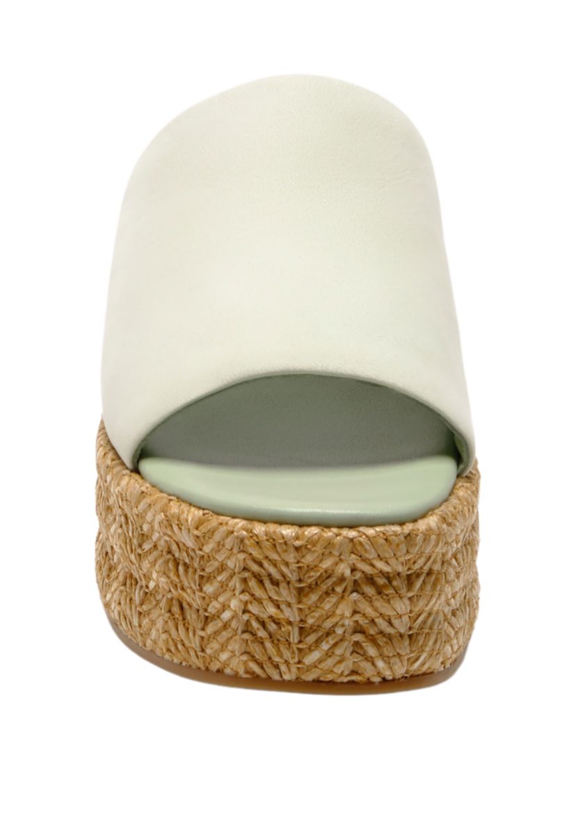 Harbor Raffia Platform Slide Sandals