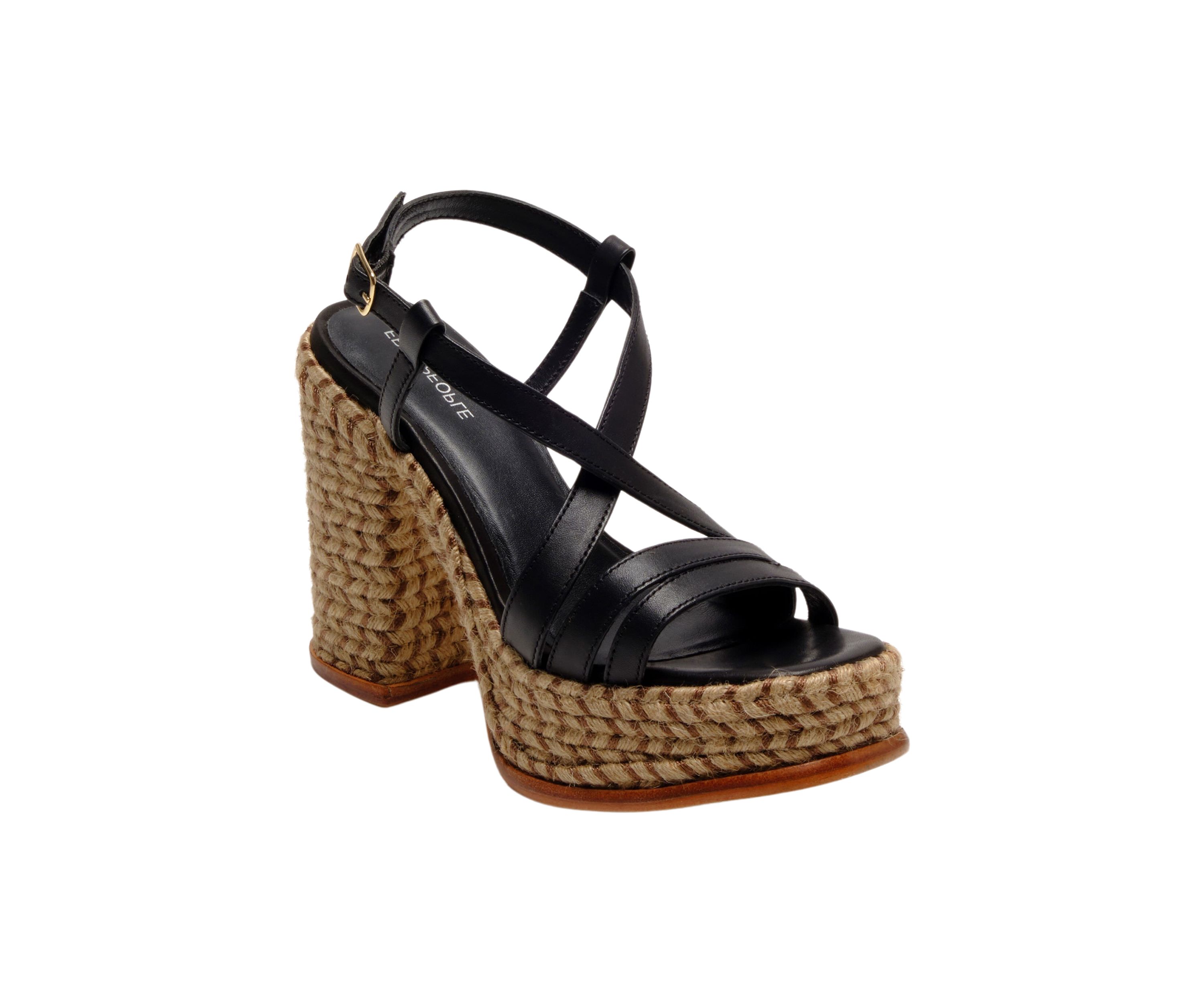Fahn Jute Platform Sandals