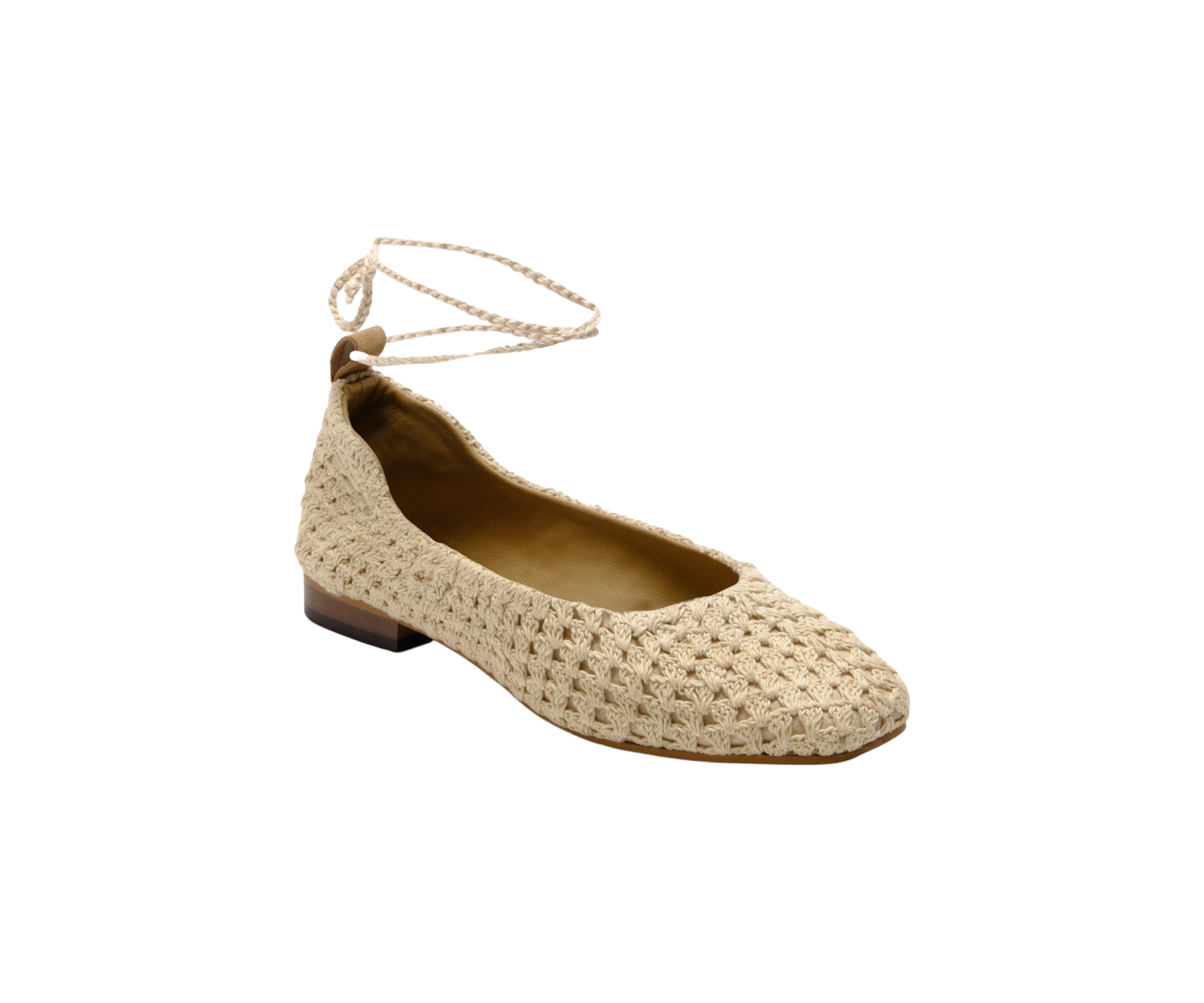 Ellie Crochet Ballet Flats