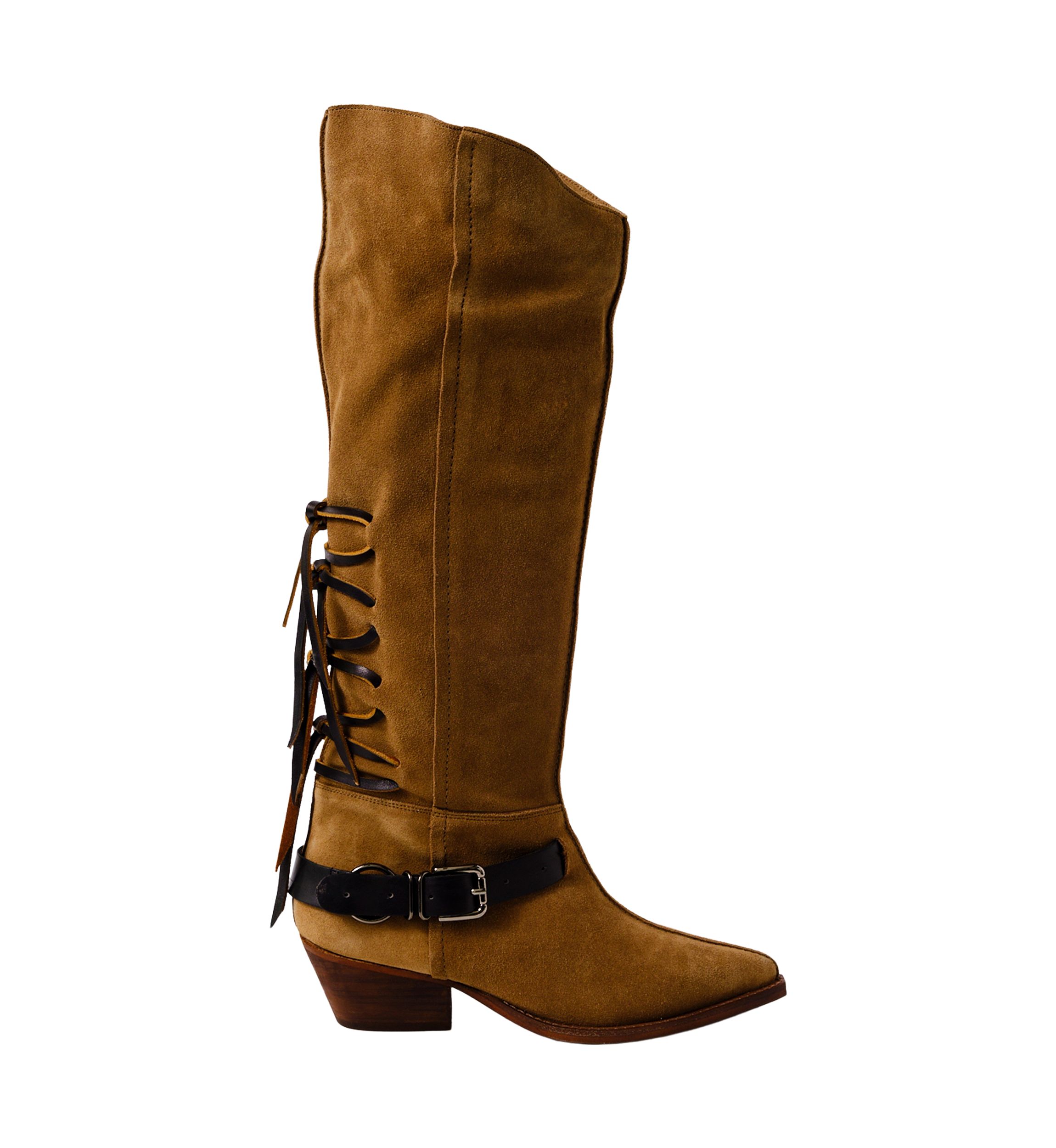 Back Lace Sway Low Western Boots