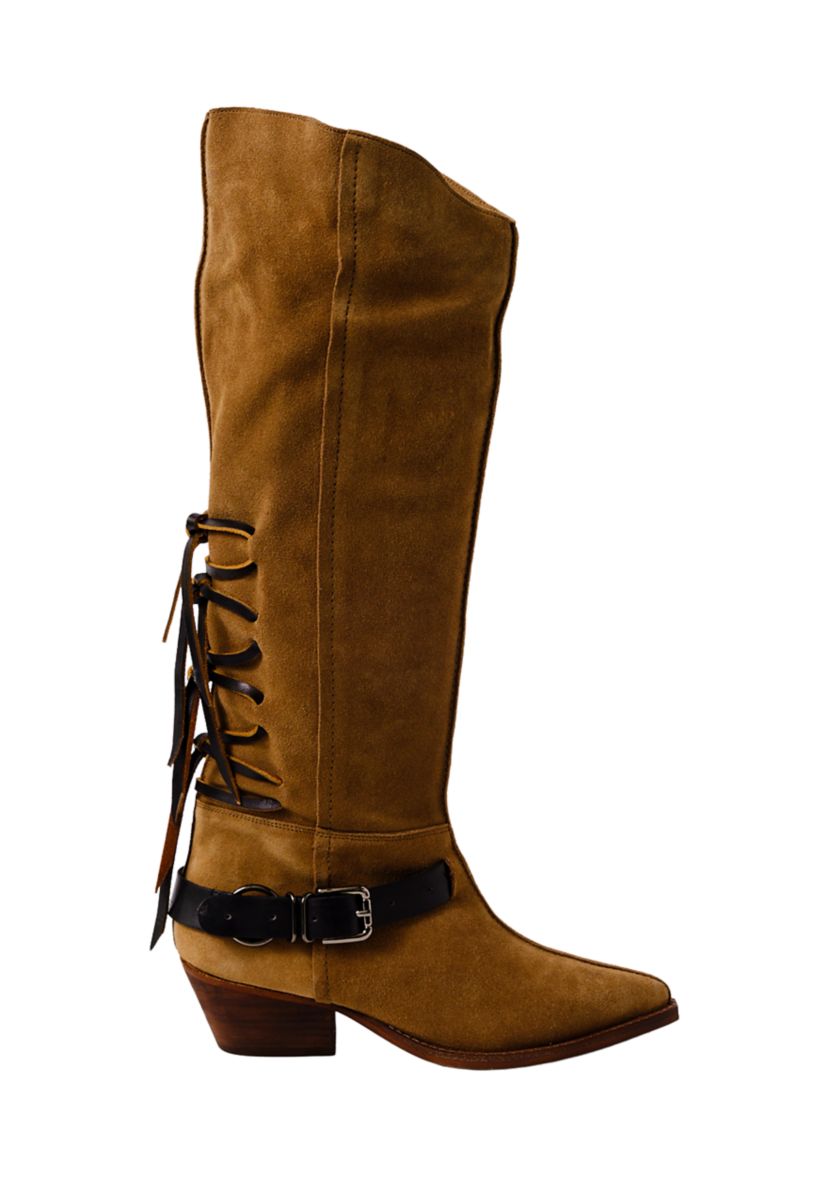 Back Lace Sway Low Western Boots