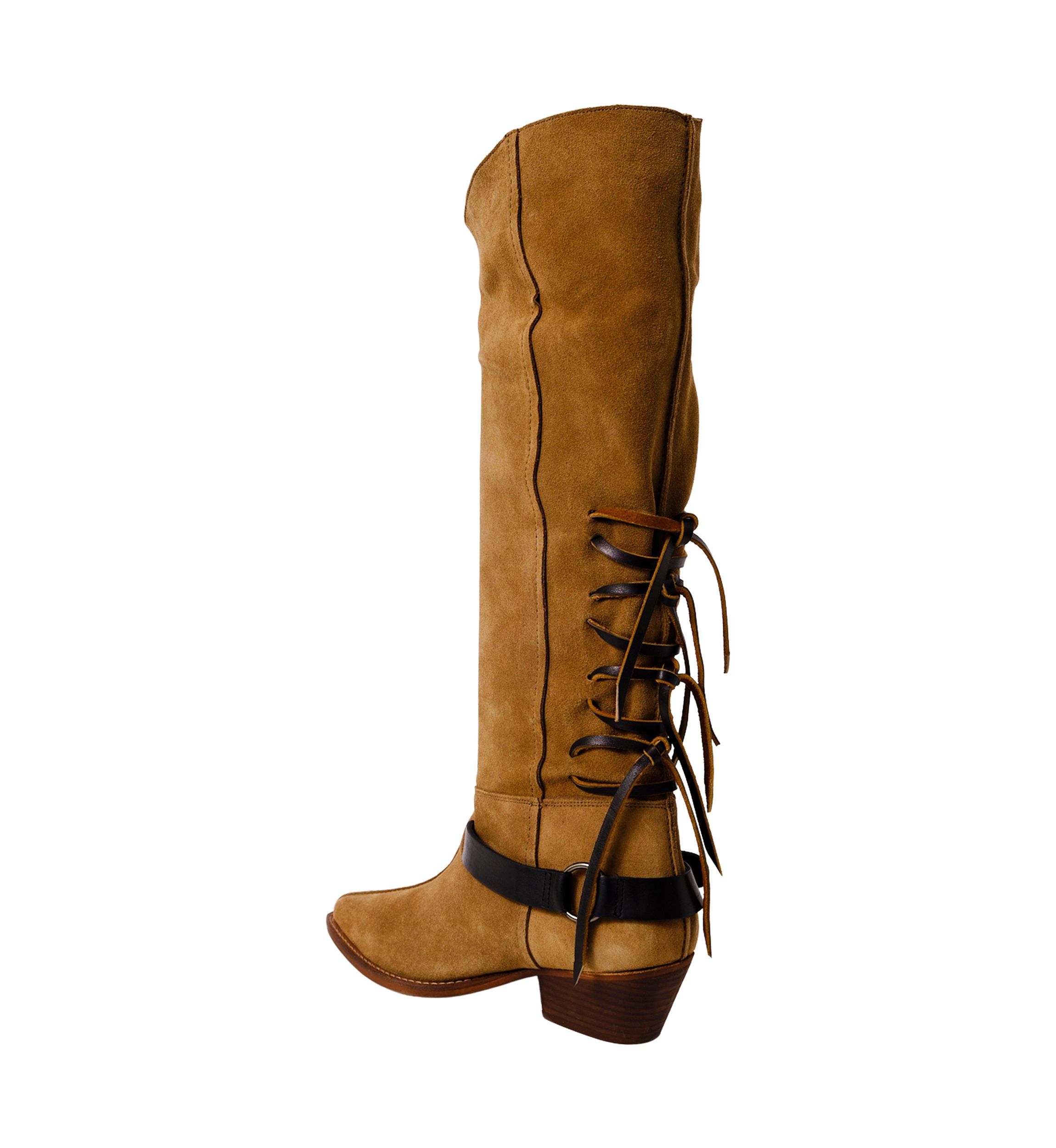 Back Lace Sway Low Western Boots