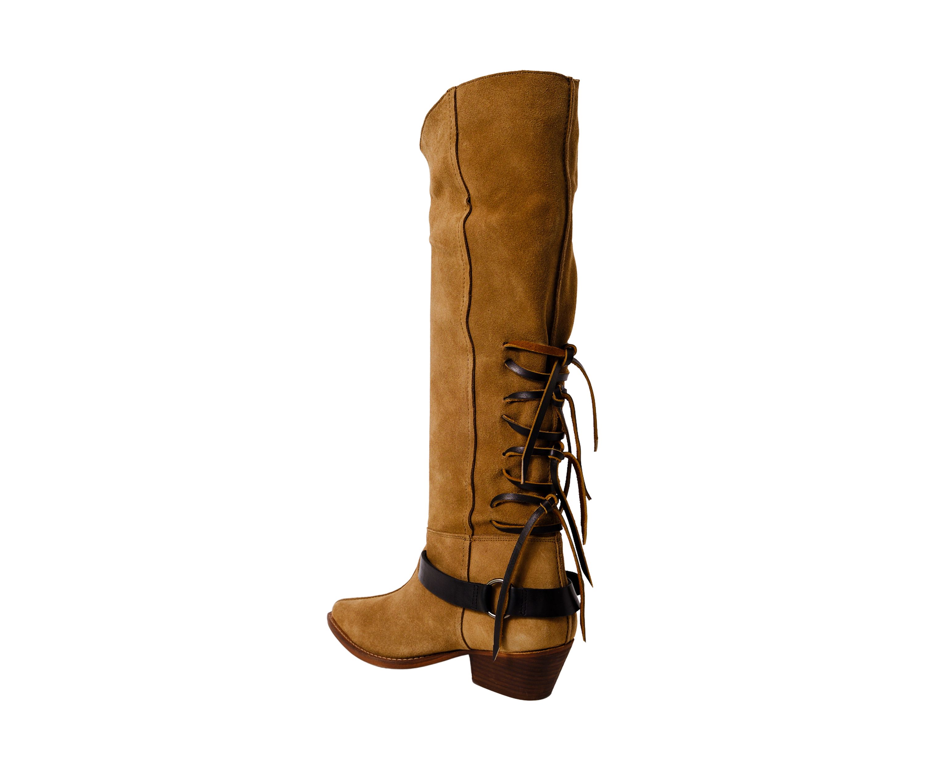 Back Lace Sway Low Western Boots