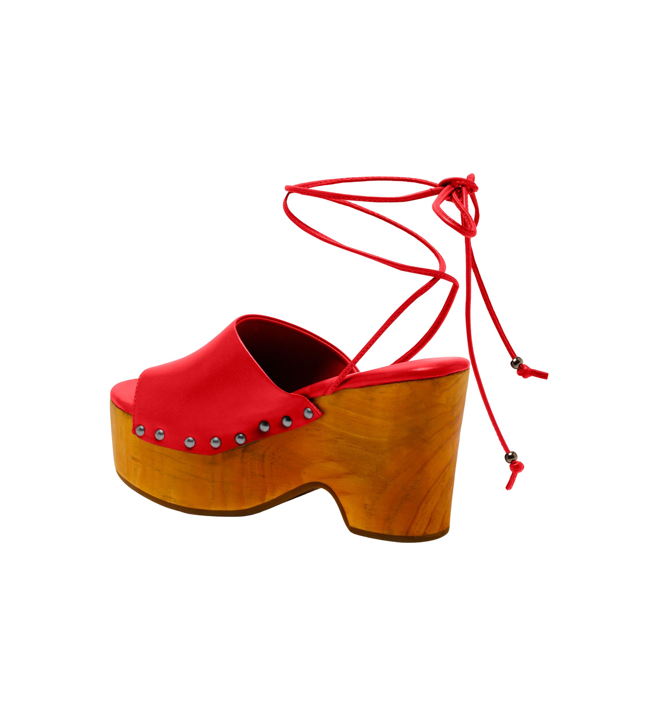 Front Row Wrap Clog Sandals