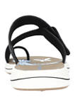 Aiko Adjustable Toe Ring Slide Sandals