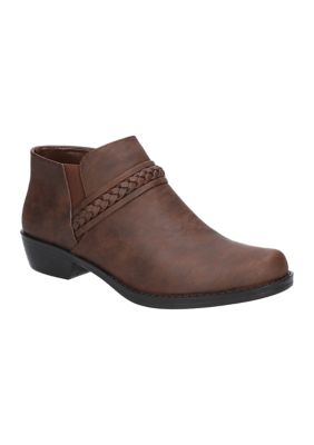 Easy Street Women's Jalia Stretch For Fit Booties, Brown, 6W