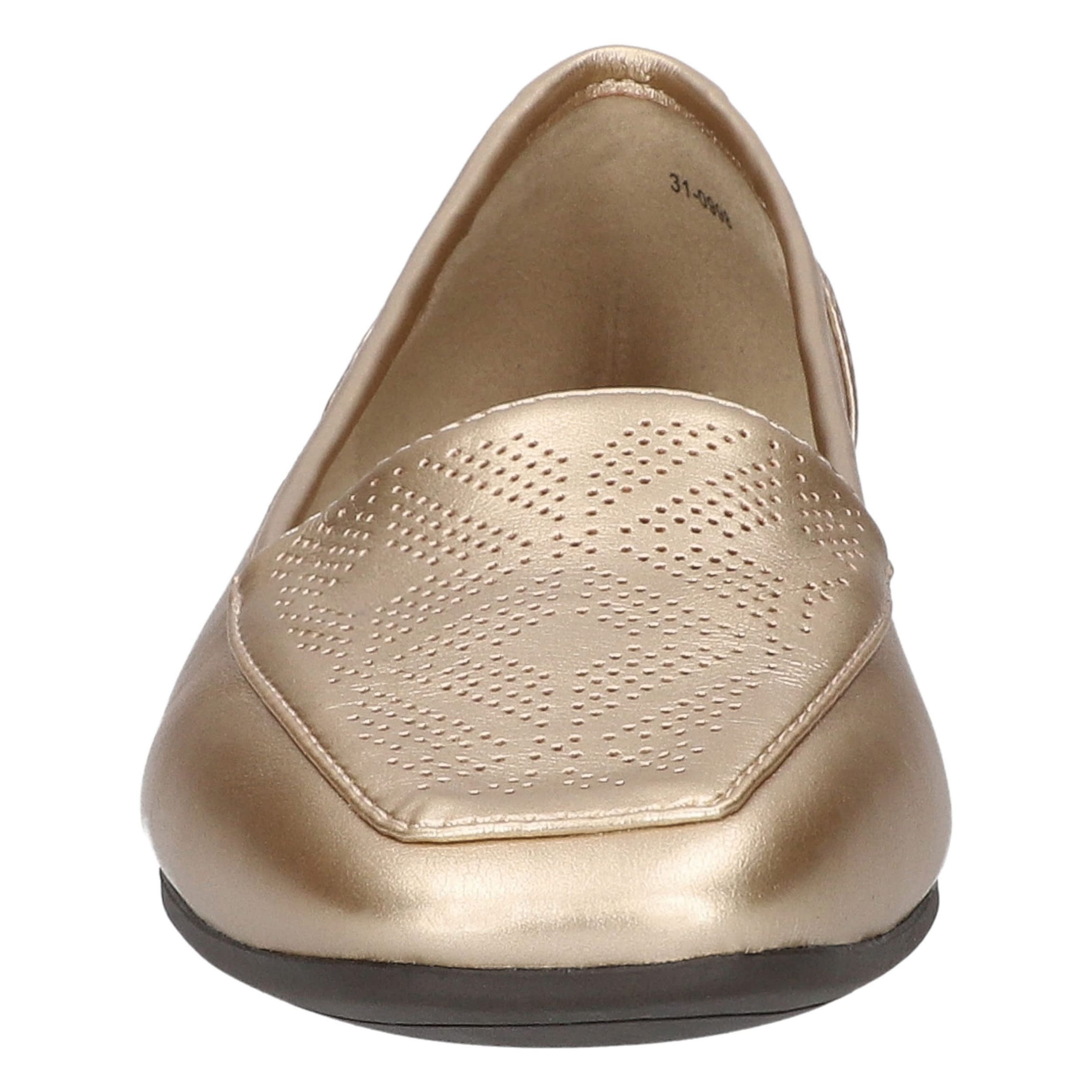 Thrill Perf Square Toe Flats