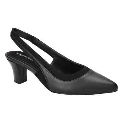 Easy Street Women's Dessa Slingback Pumps, Black, 11W
