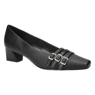 Easy Street Women's Enya Sqaure Toe Pumps, Black, 8M