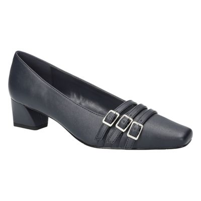 Easy Street Women's Enya Sqaure Toe Pumps, Navy Blue, 6N