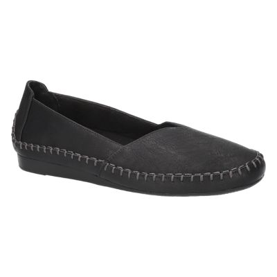 Easy Street Women's Amity Slip-On Flats, Black, 6WW