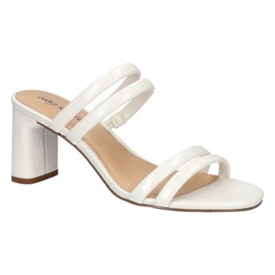 Easy Street Women's Jemma Heeled Sandals, White, 6.5N
