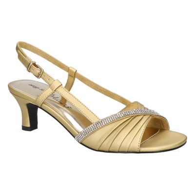 Easy Street Women's Delite Dress Sandals, Gold, 6N