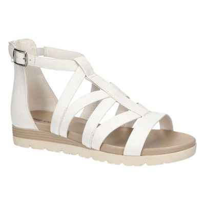 Easy Street Women's Vila Wedge Sandals, White, 10W