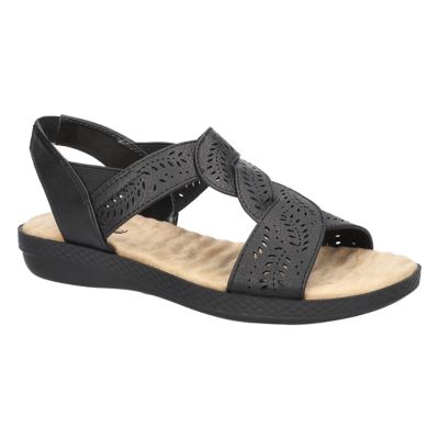 Easy Street Women's Weare Comfort Sandals, Black, 8M