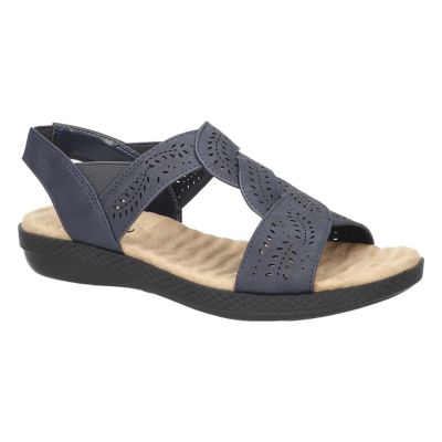 Easy Street Women's Weare Comfort Sandals, Navy Blue, 6.5N