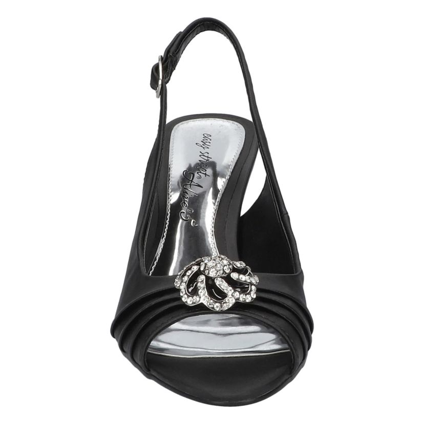 black satin dress sandals Black Satin Flat Sandal with Wrapped Satin Tie, Bridesmaid Flats