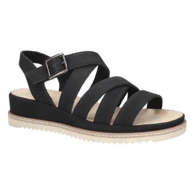 Easy Street Women's Madeline Platform Wedge Sandals, Black, 7.5W