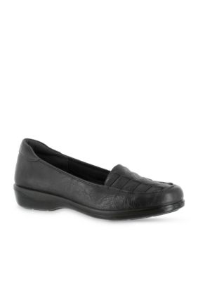 Easy Street Women's Genesis Slip On Shoes, Black, 6.5WW