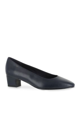 Easy Street Women's Prim Pump, Navy Blue, 6N