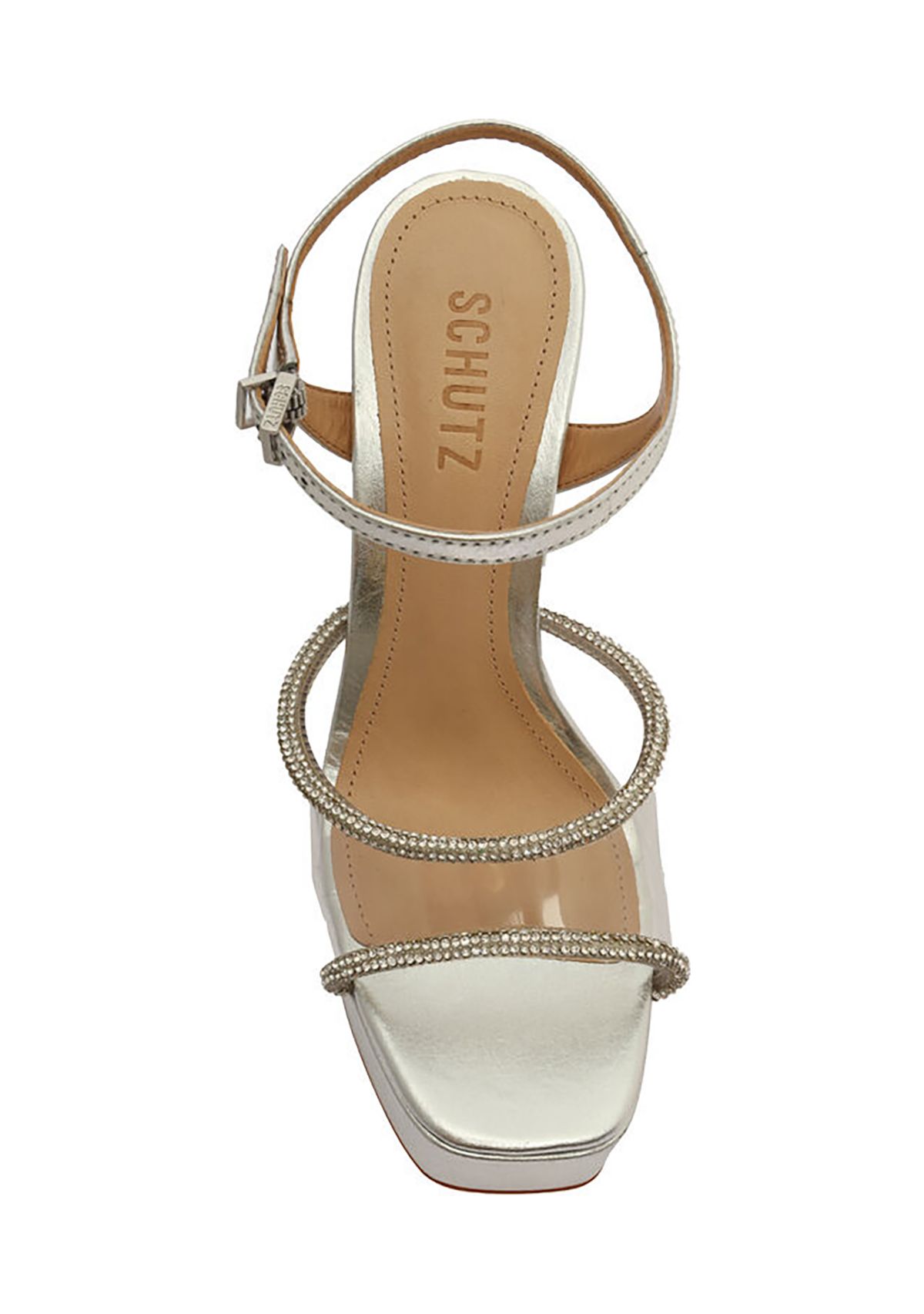 Aileen Crystal Clear Platform Sandals