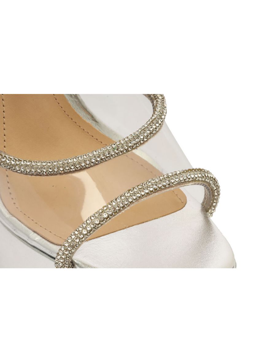 Aileen Crystal Clear Platform Sandals