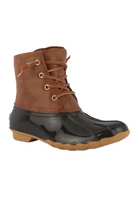 London Fog Women's Wilde Rain Boots, Brown, 6M