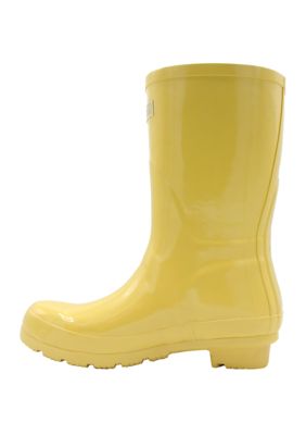 London fog yellow rain on sale boots