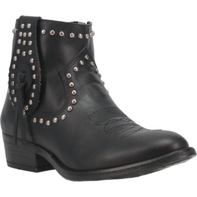 Destry Leather Studded Bootie