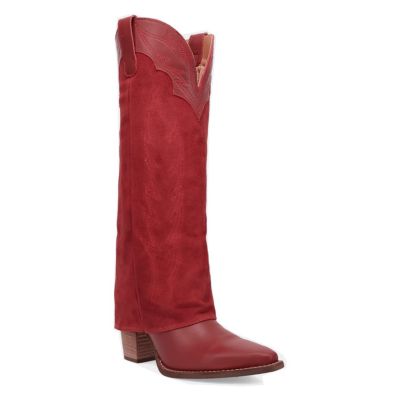 Dingo Women's Wild Fire Leather Boot, Red, 11M