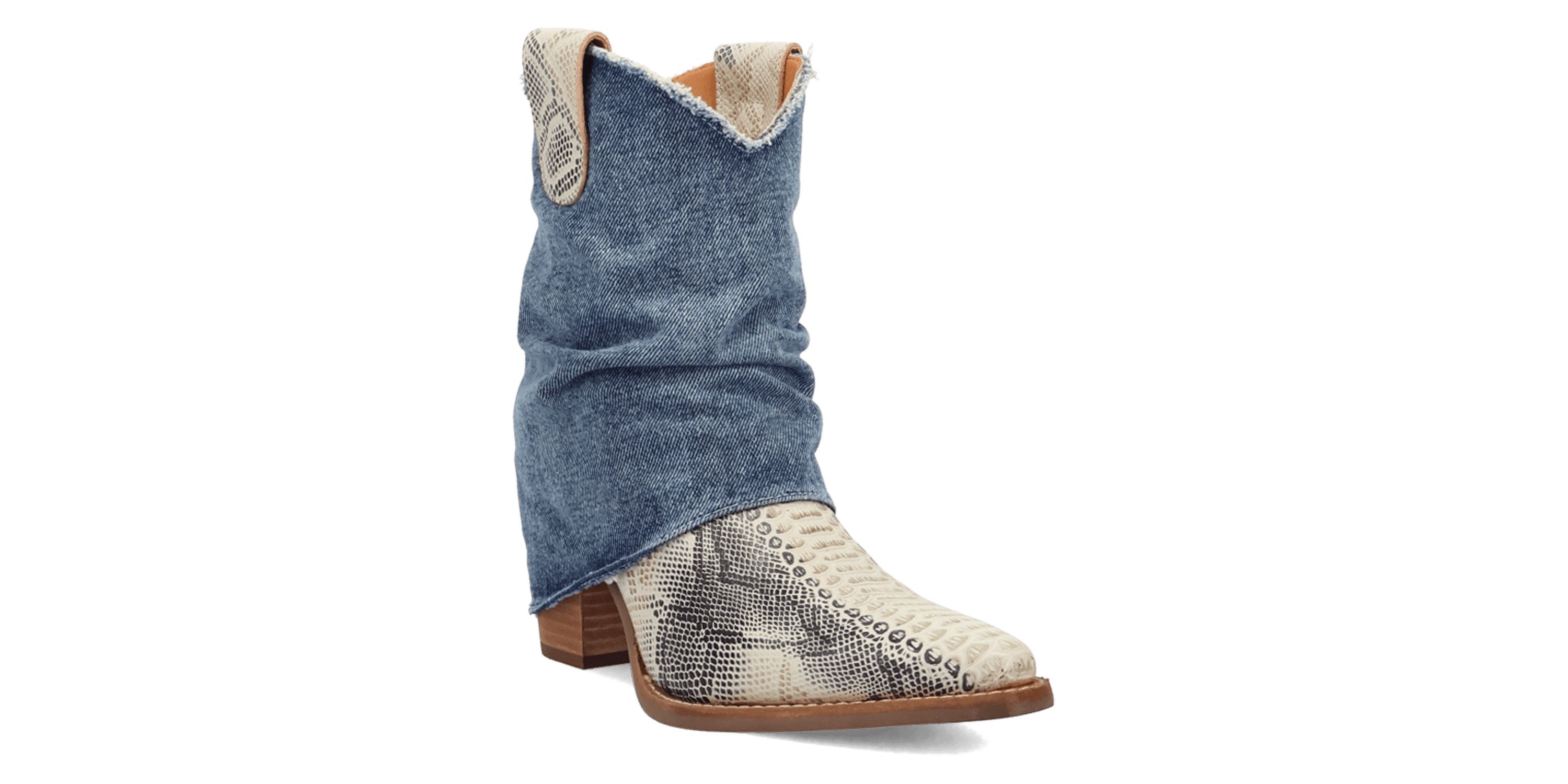 Denim Dream Leather Bootie