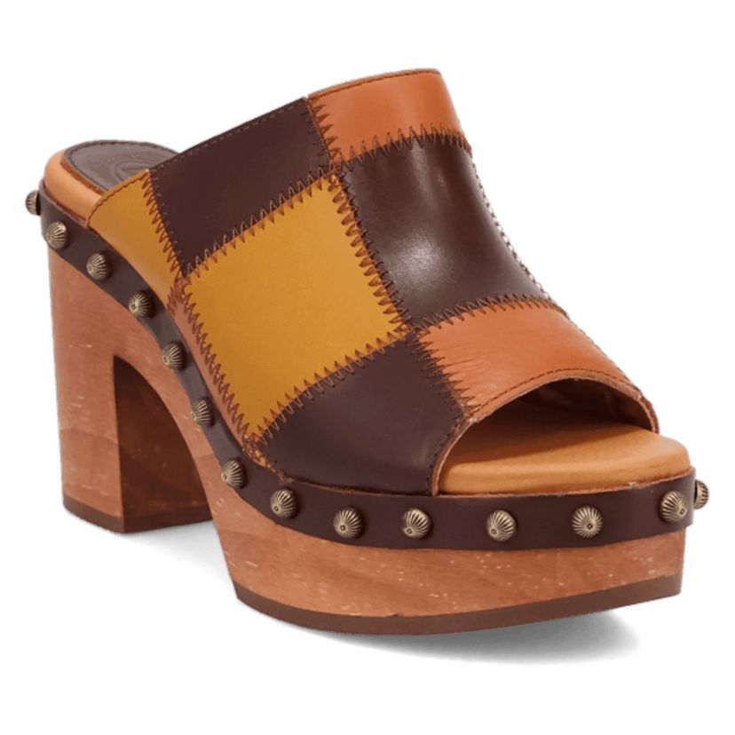 Mosaic Wooden Sandal