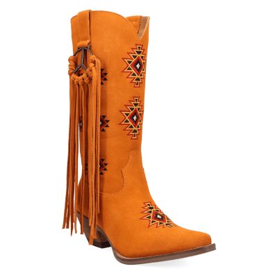 Dingo Women's Sweet Dreams Leather Boot, Orange, 11M