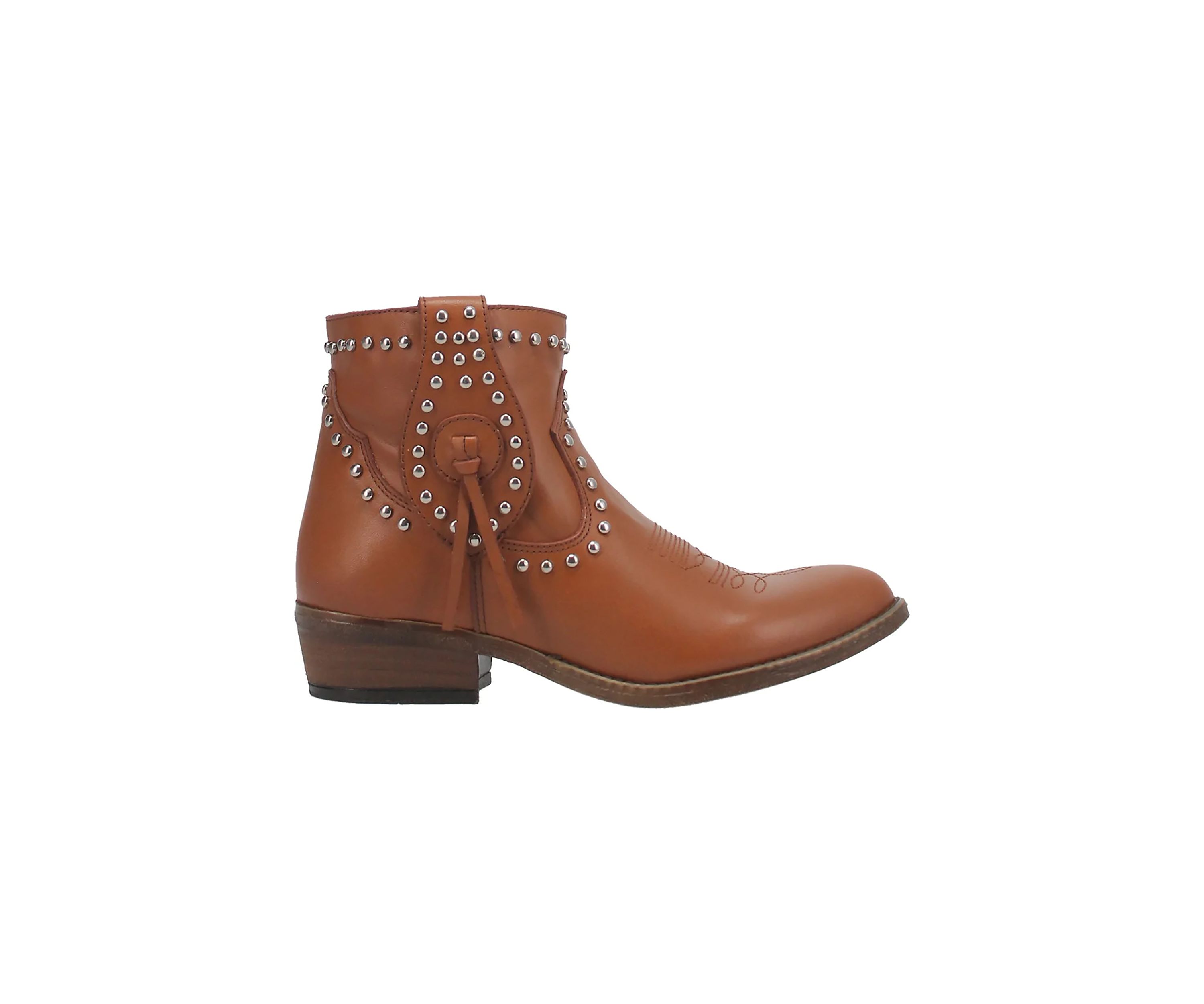 Destry Leather Studded Bootie