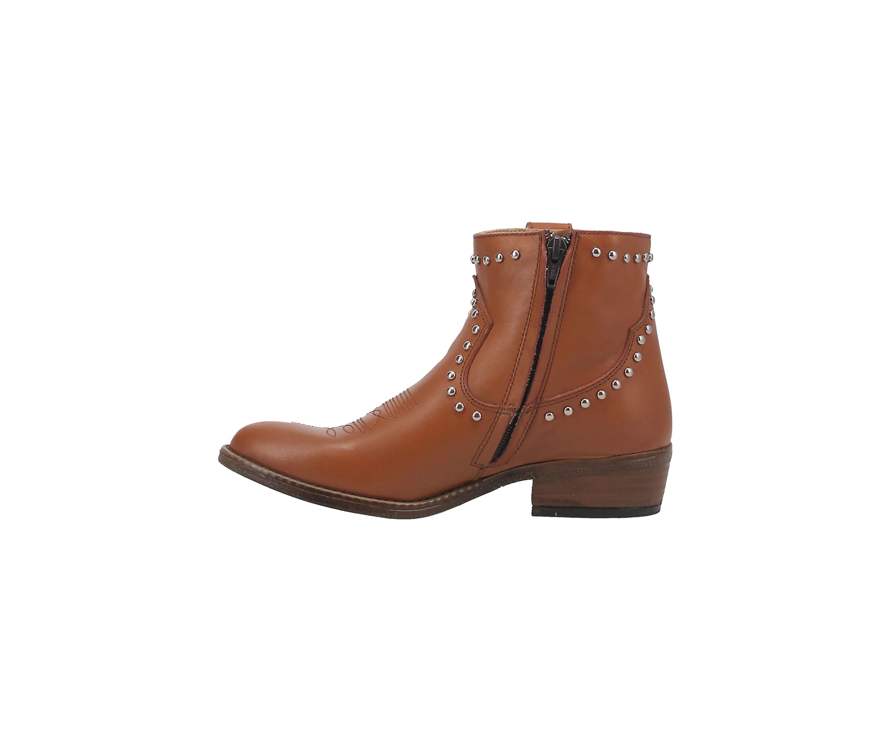 Destry Leather Studded Bootie