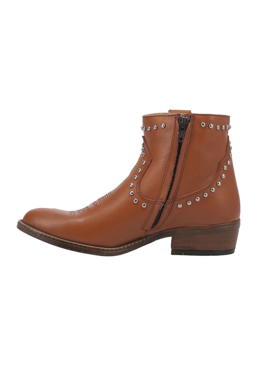 Destry Leather Studded Bootie
