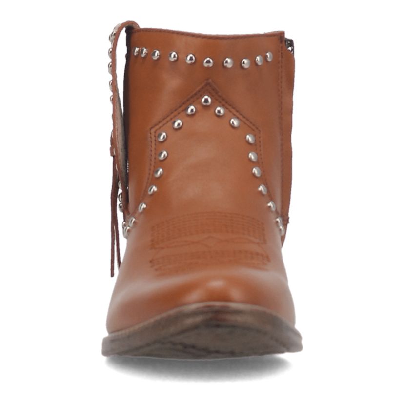 Destry Leather Studded Bootie