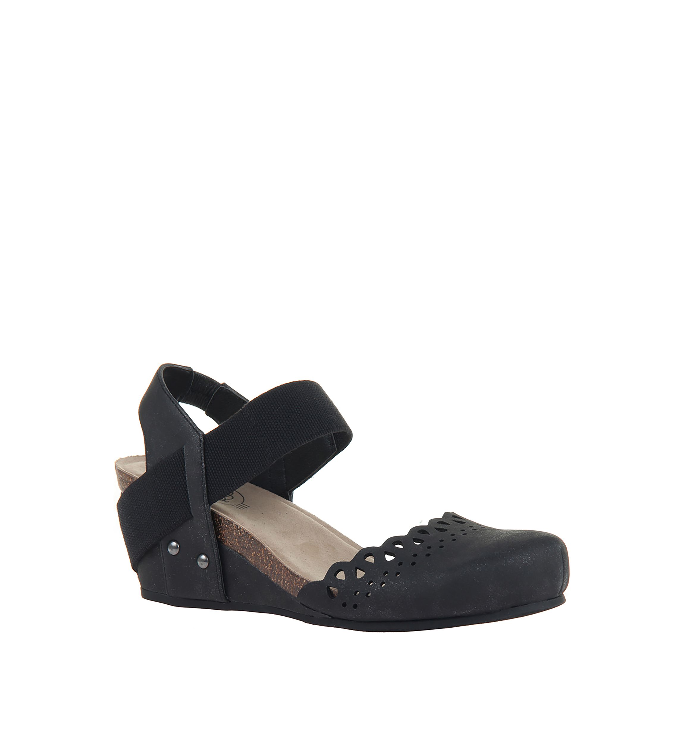 Textile Wedge Sandals