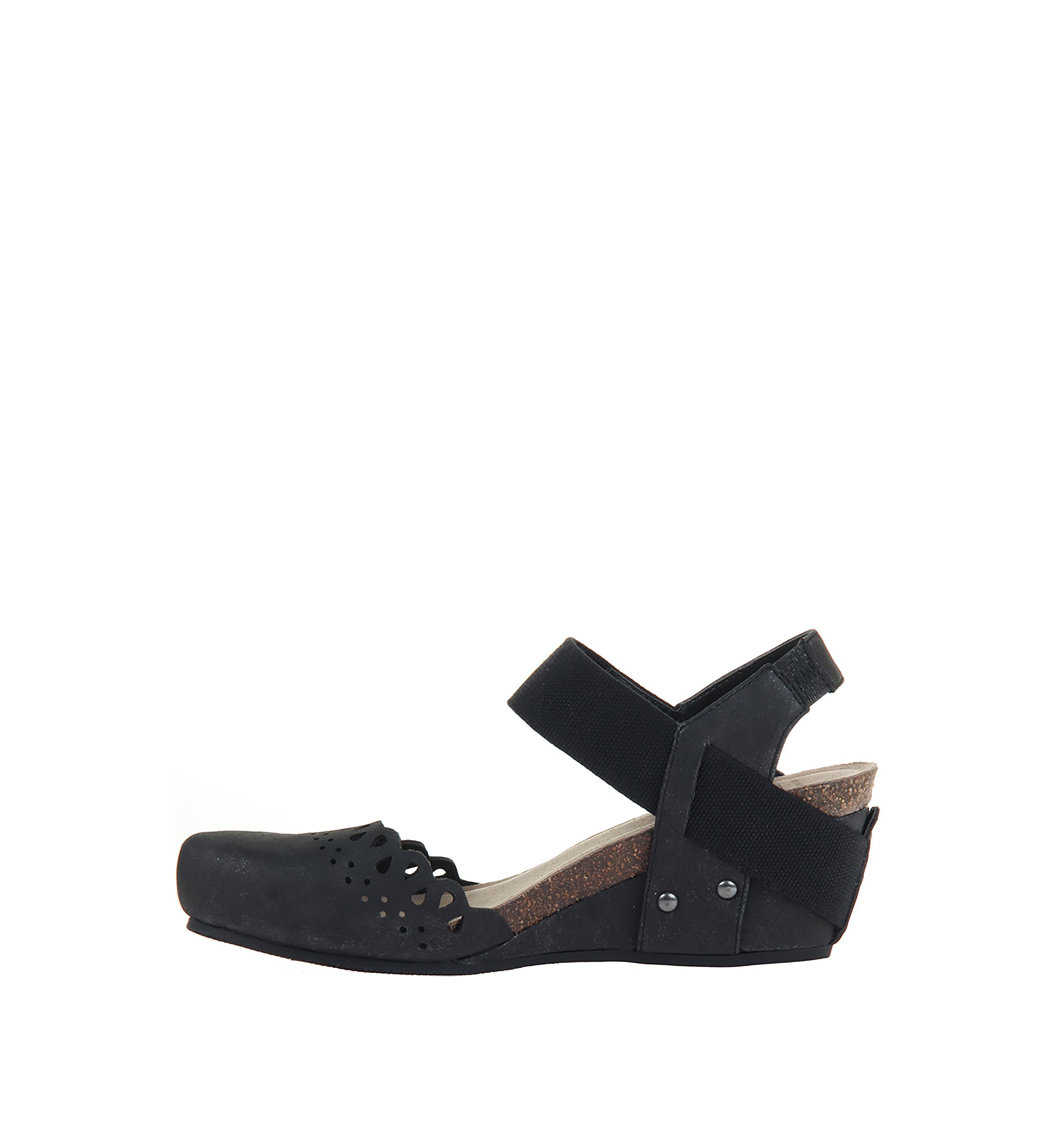 Textile Wedge Sandals