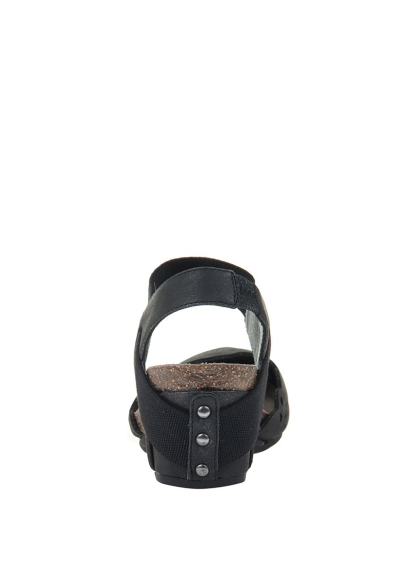 Textile Wedge Sandals