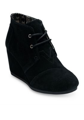 toms desert wedge bootie