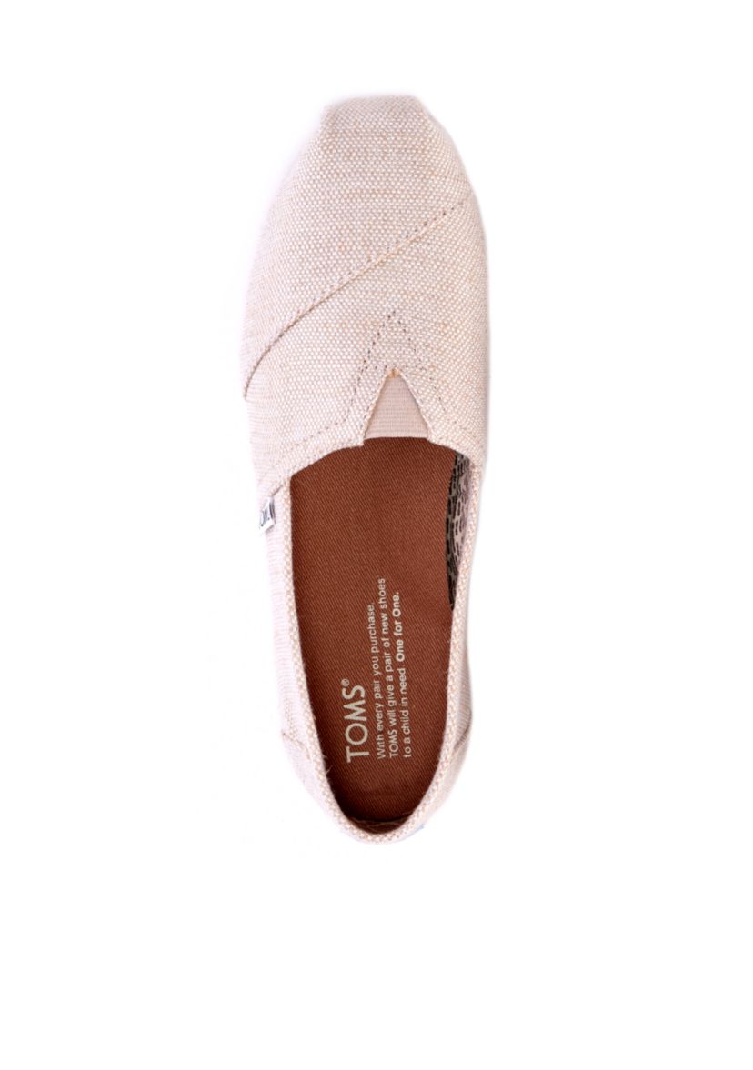 Natural Metallic Burlap Alpargata Shoes 