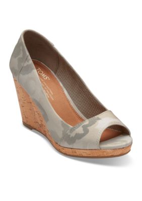 toms wedges open toe