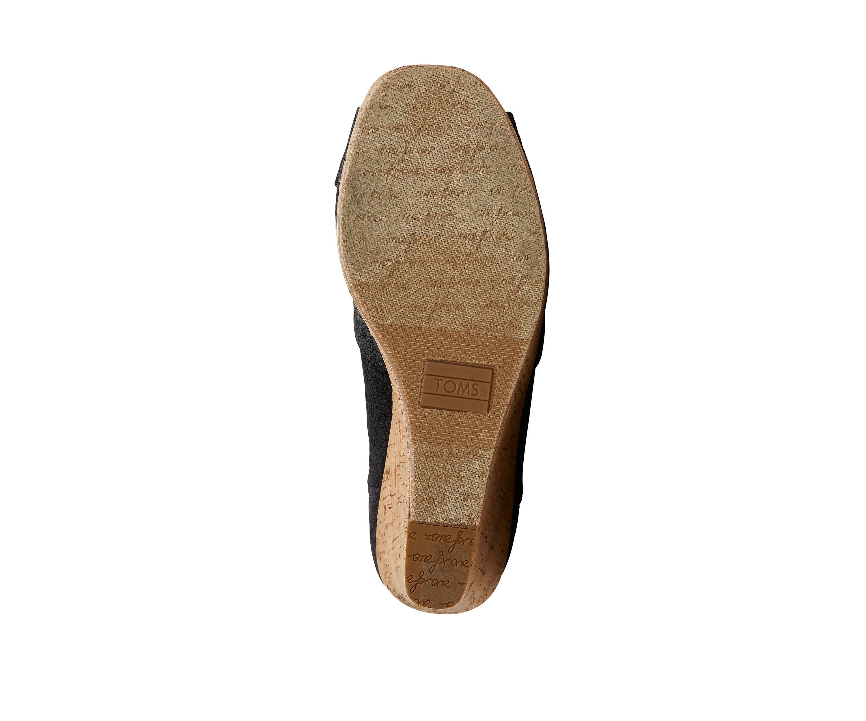 Black Woven Classis Wedges